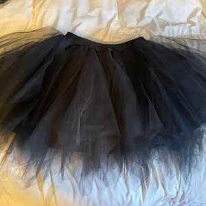 Black tulle skirt